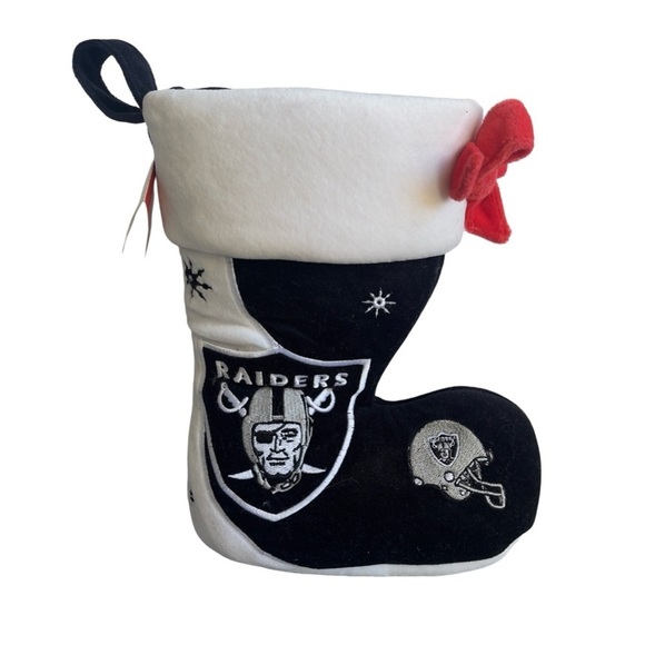 Vintage Raiders Dead-stock Holiday Christmas Boot Stocking NFL Football - Picture 1 of 5